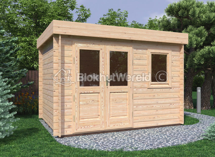 Tuinkantoor 3,4×2,5m | helemaal compleet | pakket korting