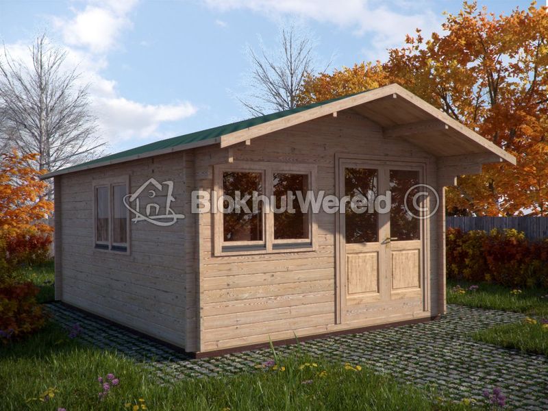 Blokhut Zeeland 4x5m 44mm met vloer