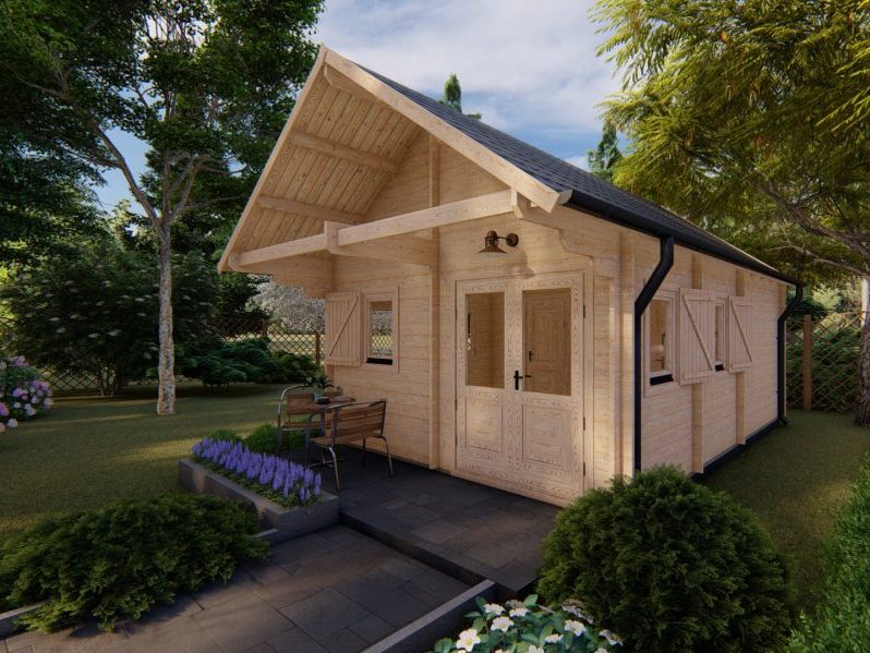 Chalet Stadskanaal 4,5x6m 44mm
