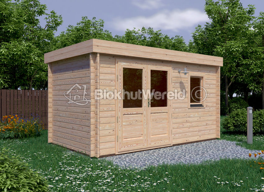 Tuinkantoor 4,5×2,5m | helemaal compleet | pakket korting